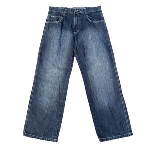 Vintage Southpole 4180 Baggy Jeans Mens 34x31 Skater Y2K Grunge Contrast Stitch